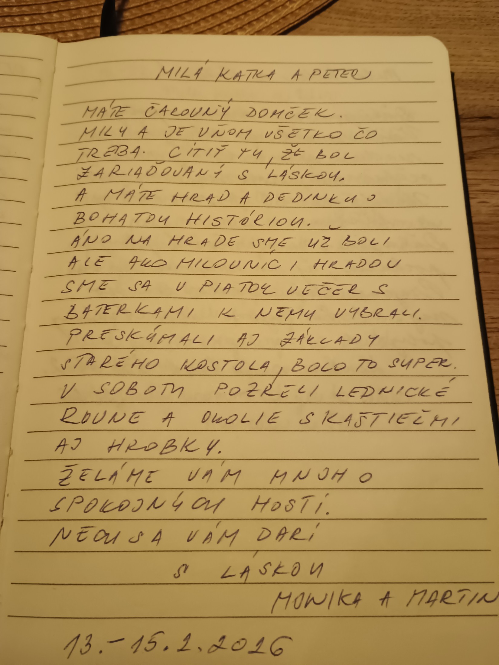 Recenzia z knihy návštev 4